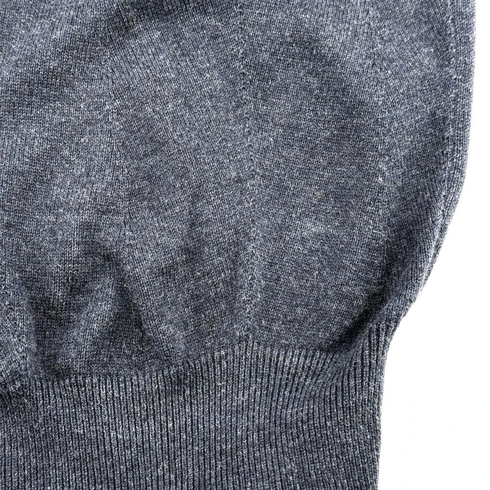 Jos. A. Bank 1/4 Zip Sweater Mens M‎ Signature Collection Pima Cotton Blue Knit
